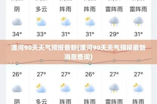 漯河天气预报，沙澧之畔的阴晴冷暖